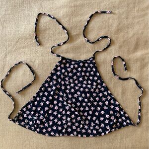 Brandy Melville floral crop halter top